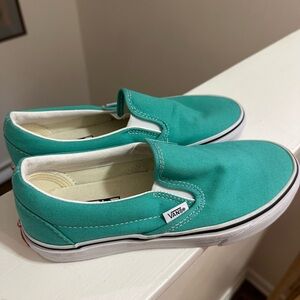 Brand New Vans Turquoise Slip-On Shoes